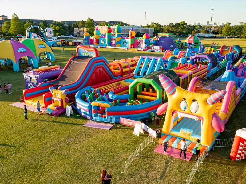 Zeintzuk dira gaztelu puzgarrietarako lona-materialak?