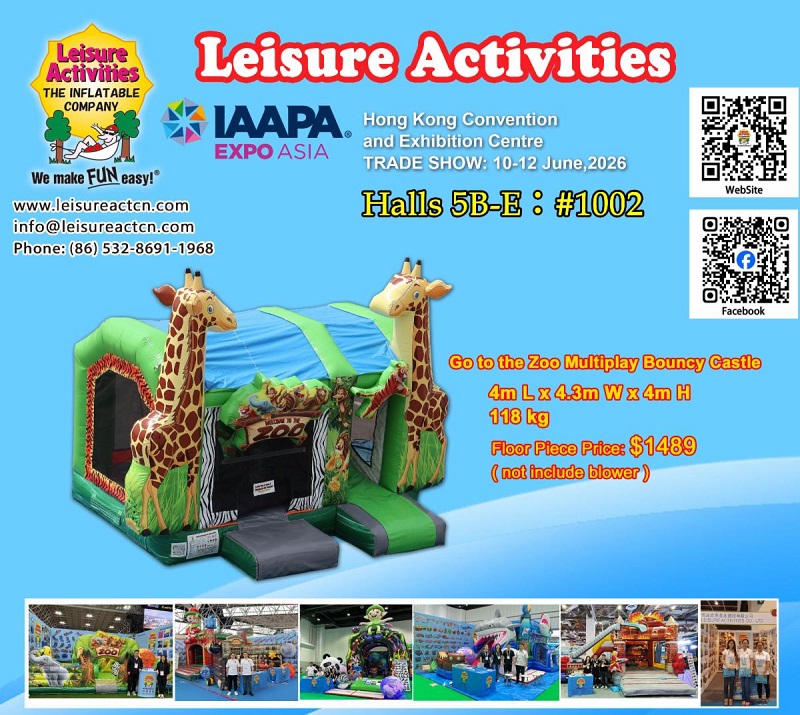 2026 IAAPA EXPO ASIA Hong Kong - Zure VIP txartela jasotzera eta gure erakusketa bisitatzera gonbidatzen zaitugu.